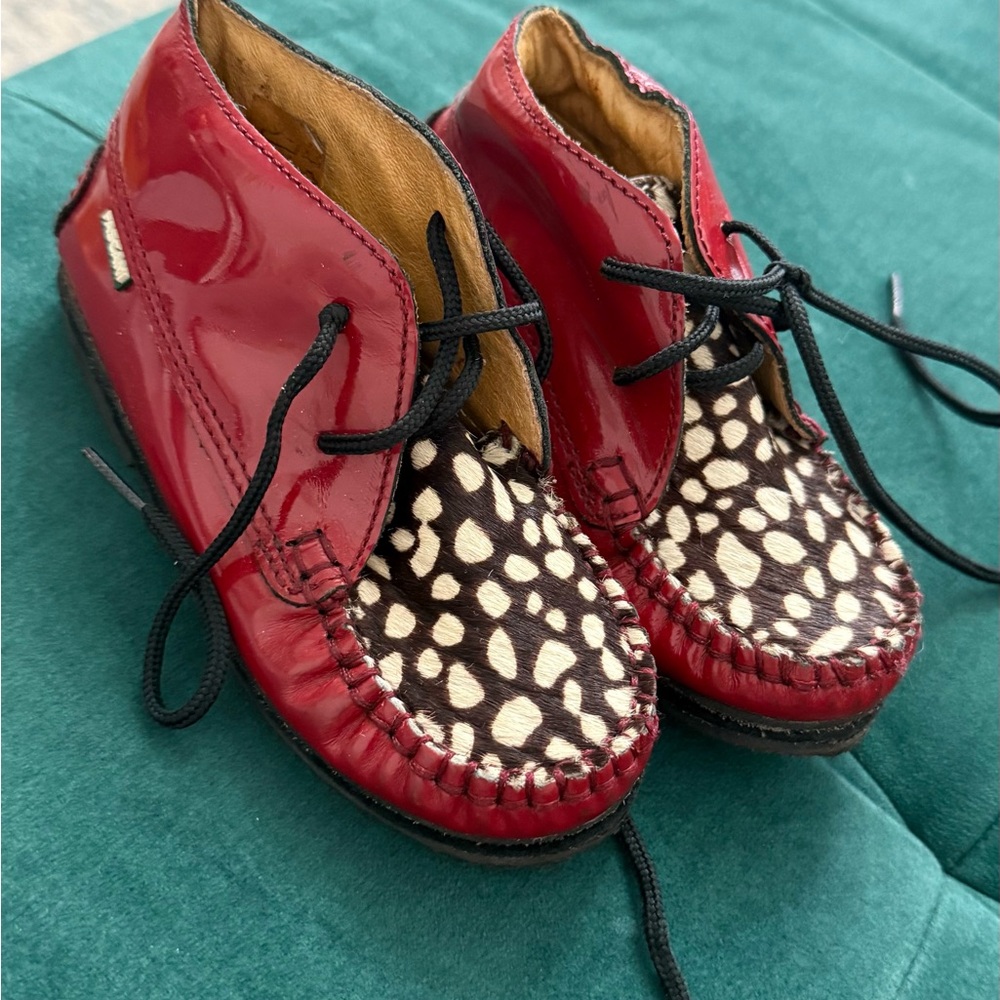 Stylish Red and Black Kids Shoes